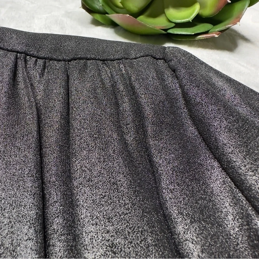 DAY Birger et Mikkelsen Long Sleeve Metallic Silver Midi Wrap Dress XS
